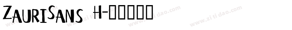 ZauriSans H字体转换